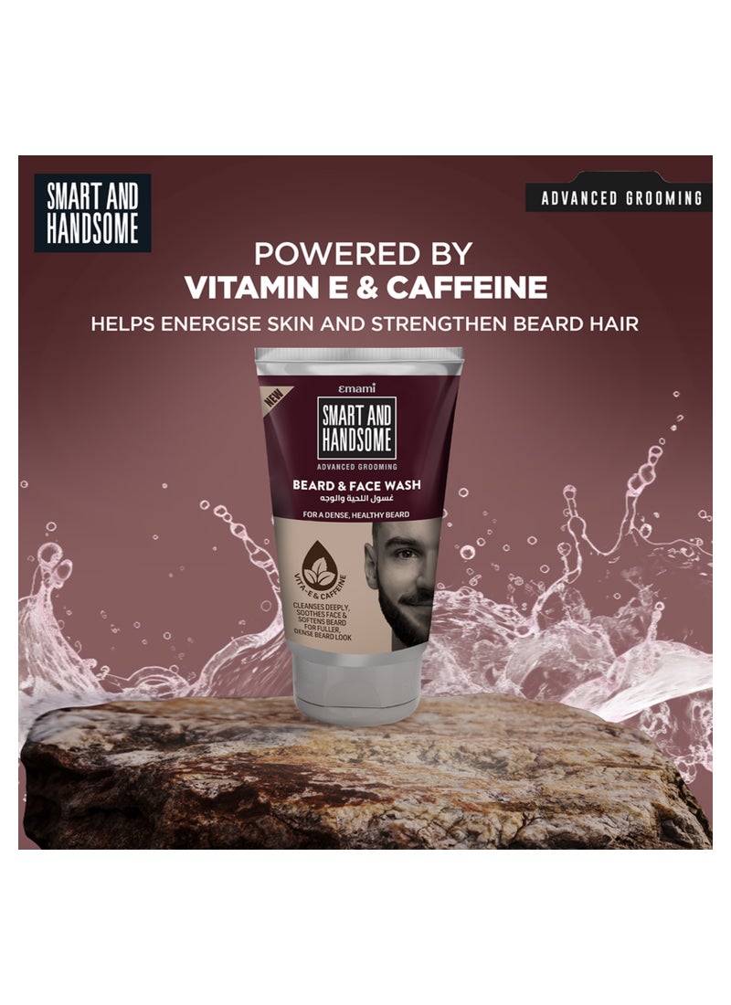 emami Beard And Face Wash With Vitamin E And Caffeine 100g - Image 5